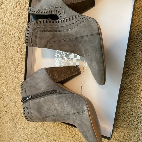 Vince Camuto Gray Suede Booties - Picture 2 of 5